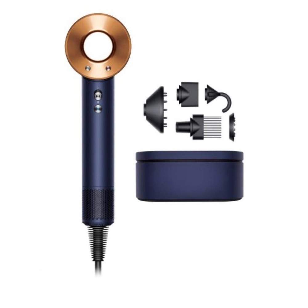 Dyson Hair Dryer in Navy and Copper